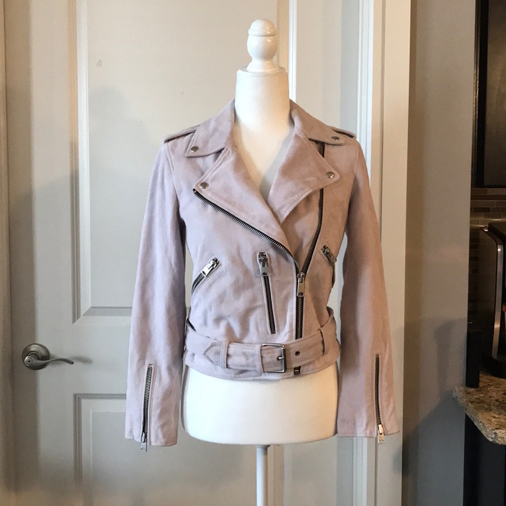 NWT - ALLSAINTS Balfern Suede Moto Jacket